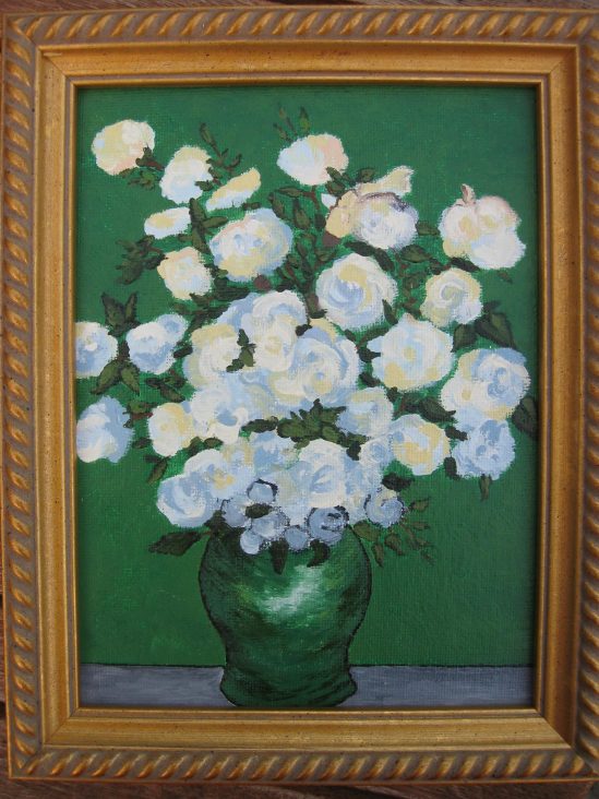 After Van Gogh (oil on canvas board)