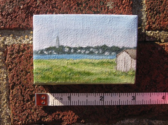 View of Provincetown from Dad's deck, early morning, July